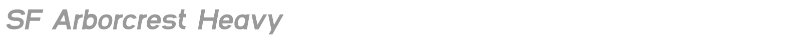 SF Arborcrest font preview